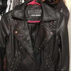 Steven Madden Studded Leather Jacket